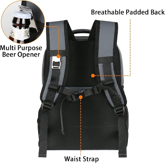 MATEIN Cooler Backpack, 26 Cans Insulated Lunch Backpack - Image 4