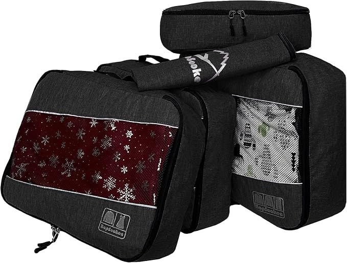 5 Set Packing Cubes for Travel Large Suitcase Luggage Organizer Bags Travel - Image 2