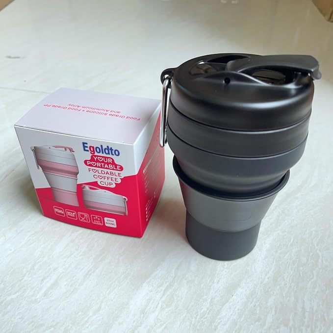 Collapsible Coffee Cup, 2 Pack 20 OZ 600ml Silicone Travel Folding Cup - Image 7