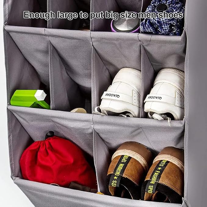 Over the Door Shoe Organizer, 14 Pockets Hanging Shoe Storage Rack - Image 4