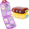 Small Pill Case Travel Pill Box Cute Pill Organizer by INVODA