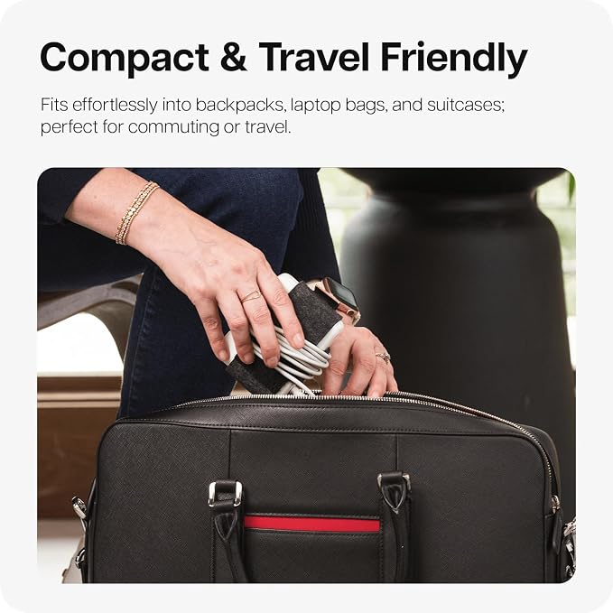 TAIM - Premium Charging Cable Organizer Case | Compact Travel Cord Management - Image 7