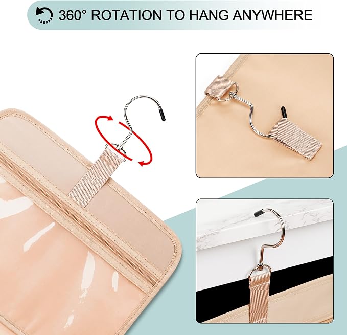 Travel Hanging Toiletry Bag for Women, - Image 7