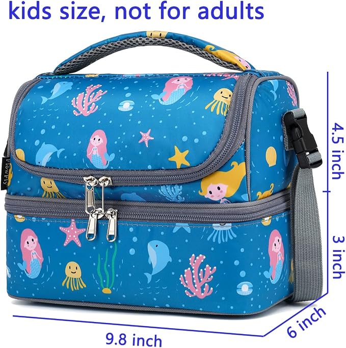 FlowFly Double Decker Cooler Insulated Lunch Bag Large Tote - Image 3
