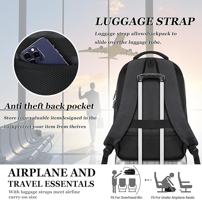 17.3 Inch Laptop Backpack, School Backpacks - Image 6