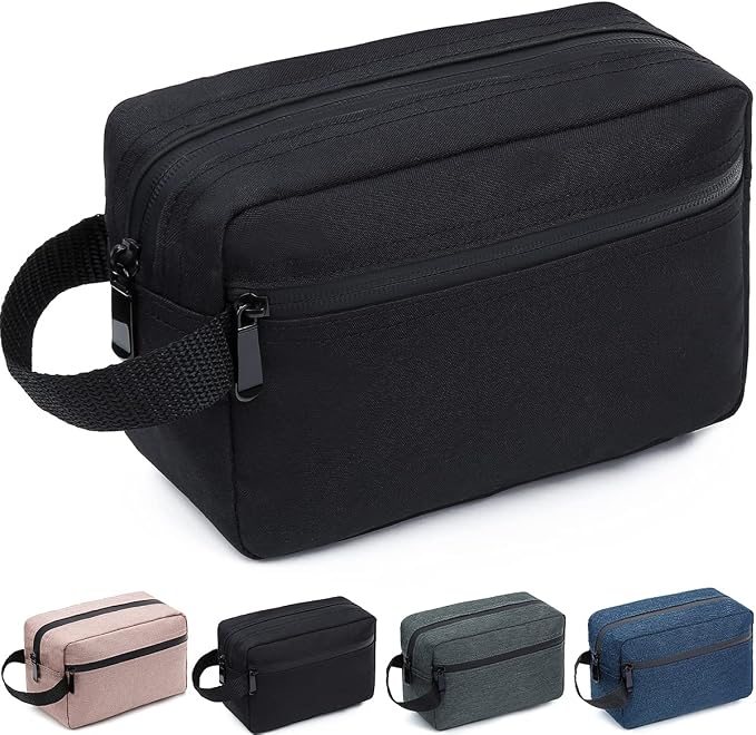 Travel Toiletry Bag for Women and Men, Water-resistant Shaving Bag for by FUNSEED