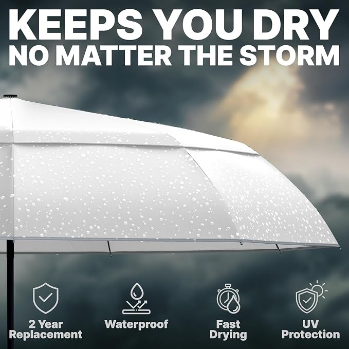 Royal Walk Windproof Folding Travel Umbrella Compact and Strong Luxurious Real - Image 7