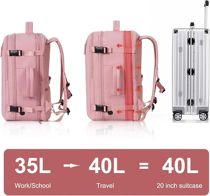 Hanples Carry on Travel Backpack - Image 5