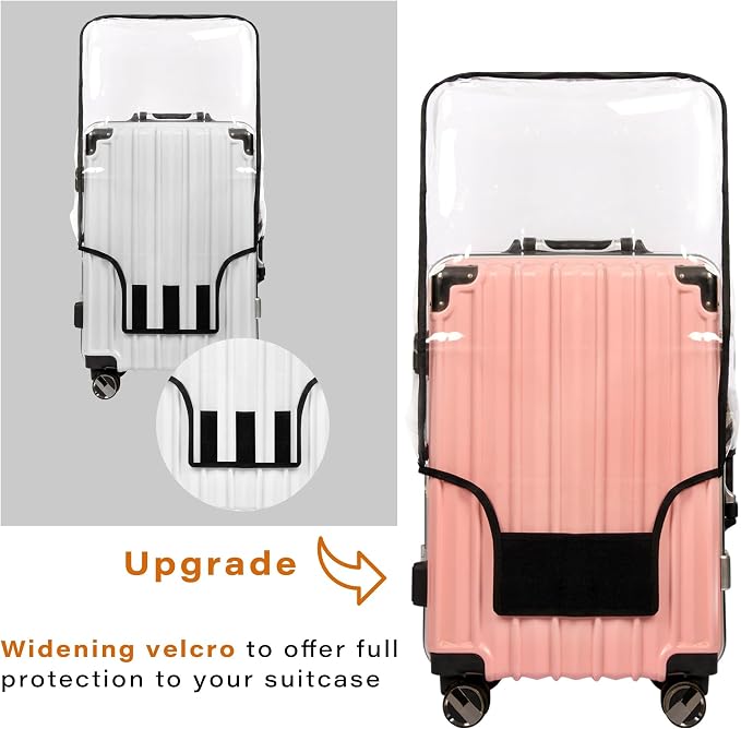 3PCS Clear PVC Suitcase Cover Protectors Transparent Luggage Covers Waterproof - Image 6