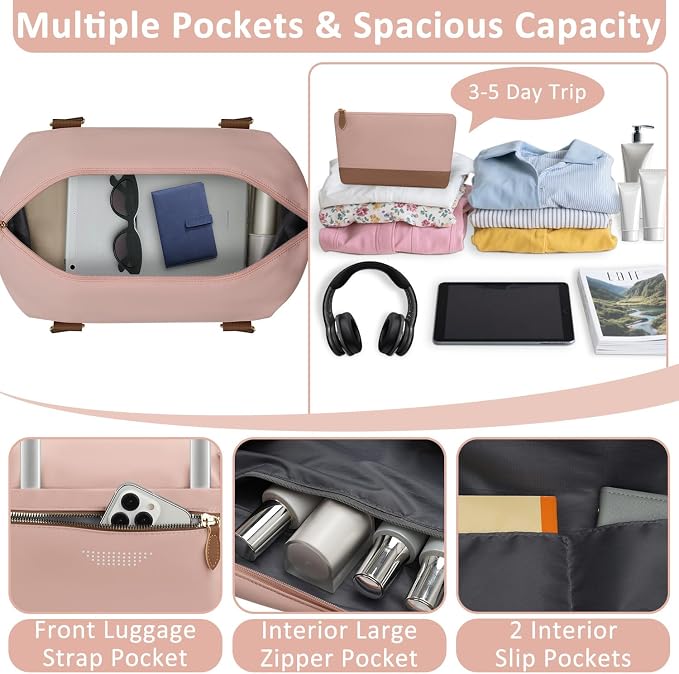 Travel Duffle Bag for Women, Weekender Bags, Hospital Bag for Labor Delivery - Image 4