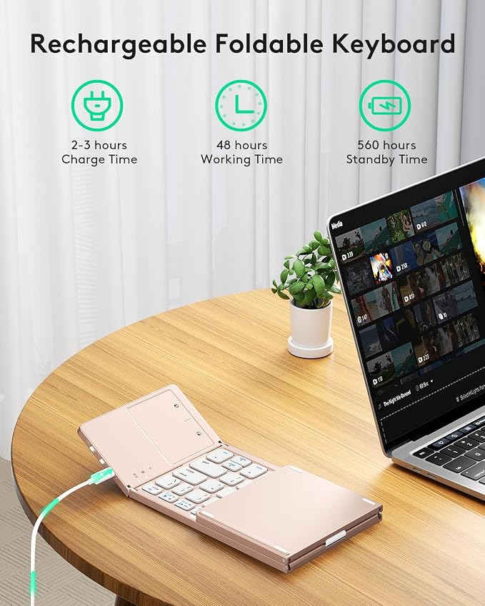 Samsers Foldable Bluetooth Keyboard - Image 3