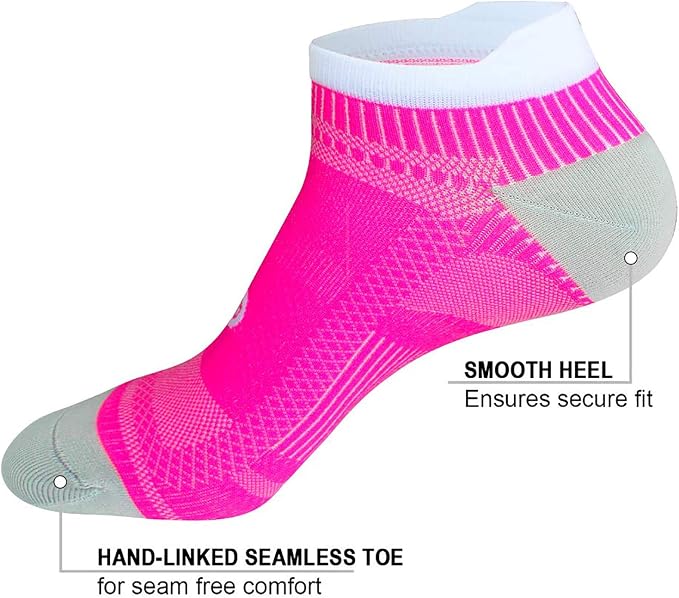 PAPLUS Ankle Compression Sock for Men and Women 2/4/6 Pairs, Low Cut - Image 3