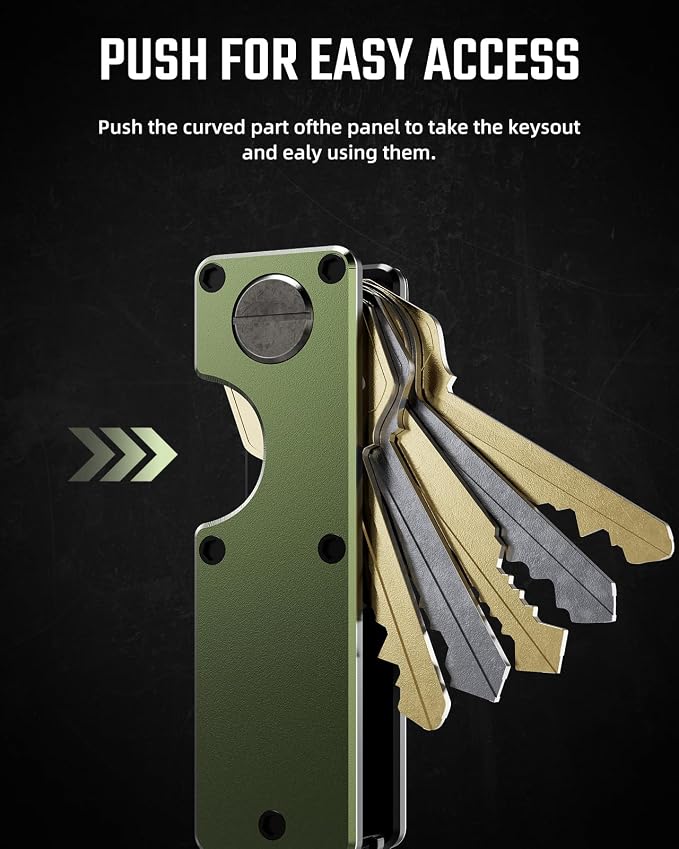 Key Organizer Compact Key Holder Metal Key Chain Minimalist key case key holder - Image 4