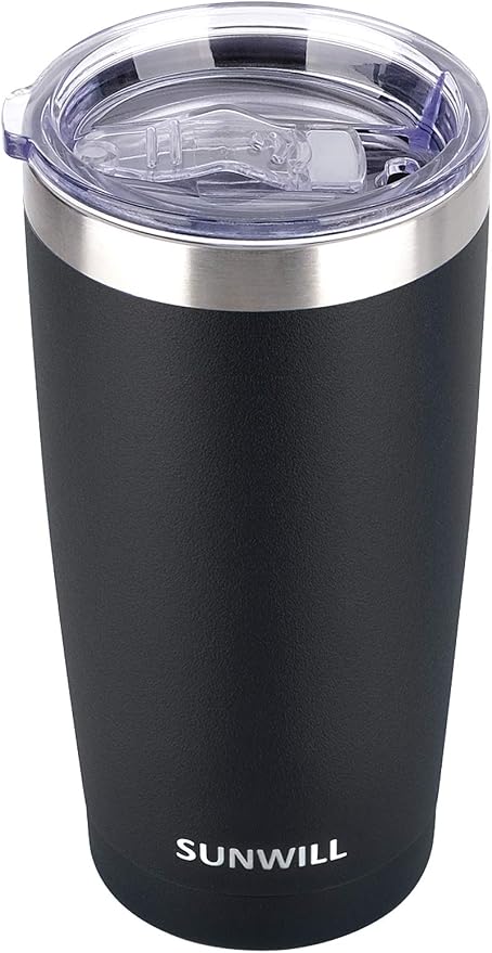 SUNWILL Travel Coffee Tumbler 20 oz, Insulated Mug by SUNWILL