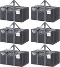 6 Pack Extra Heavy Duty Large Moving Bags by Fygrip