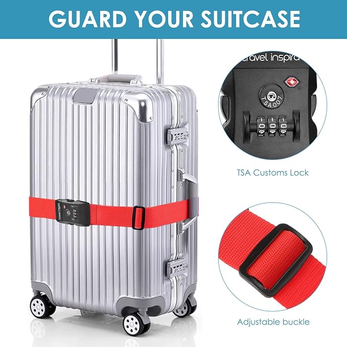 Travel Inspira Luggage Straps for Suitcases - Image 5