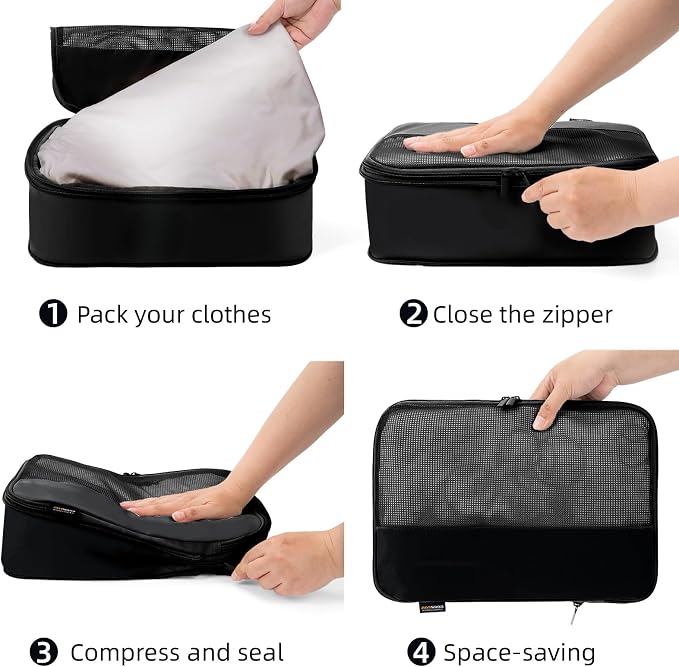 4 Piece Compression Packing Cubes - Image 4