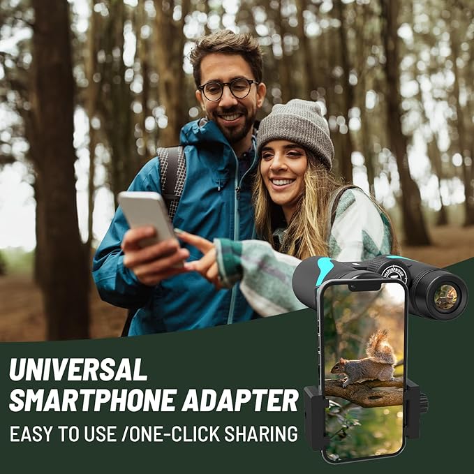 15x55 HD Binoculars for Adults – High Powered Large View, BAK4 Prism, - Image 7