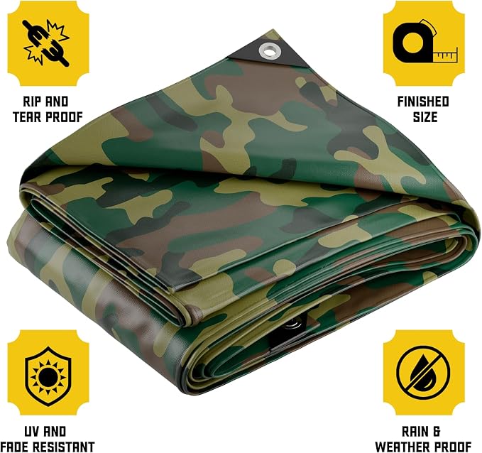 Core Tarps Extreme Heavy Duty 20 Mil Tarp Cover, Waterproof, UV Resistant - Image 3