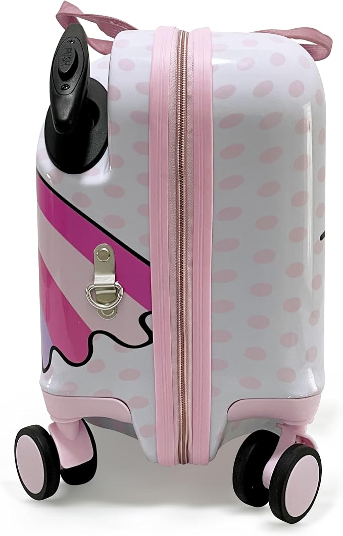 Fast Forward 18" Hello Kitty Kids Ride on Luggage-Hardshell Rolling Travel - Image 3