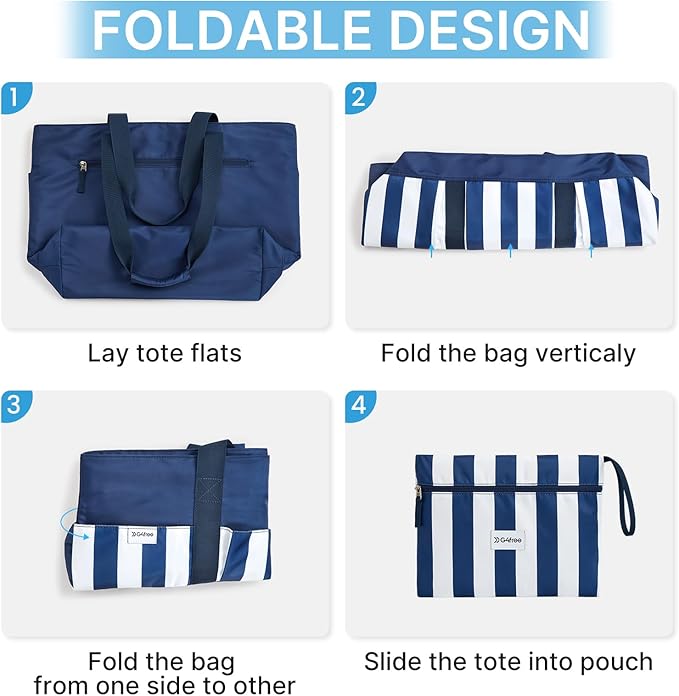 G4Free Beach Bag, Waterproof Beach Tote Pool Bags - Image 4