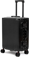 24 Inch Luggage With Spinner Wheels, Aluminum Frame Zipperless Suitcase by VentureVault