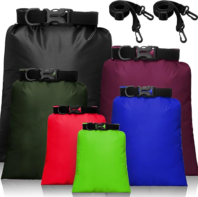 Shappy Waterproof Dry Bag Set 6 Sizes Lightweight Sacks and Long Adjustable by Shappy