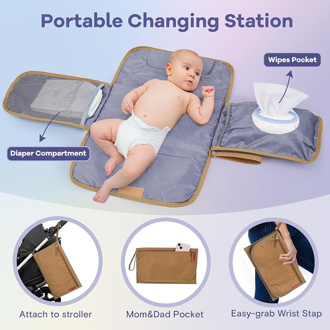 RUVALINO Diaper Bag Backpack, Large Capacity, Waterproof - Image 8