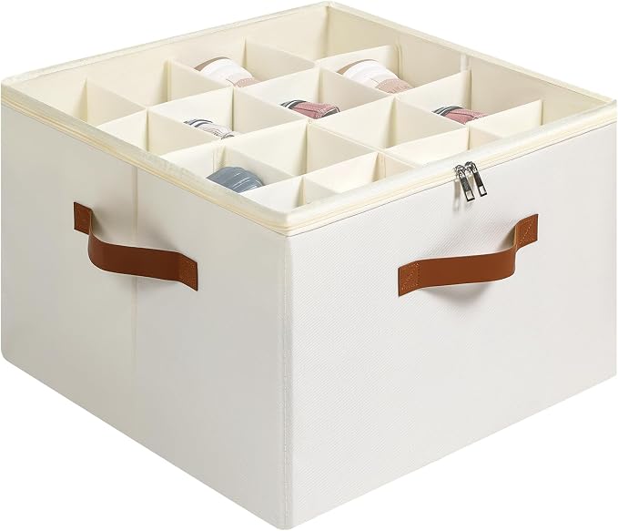 Shoe Organizer for Closet, Foldable Shoe Storage Bins by Unknown