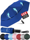 Seniny Windproof Travel Umbrella, Double Vented Canopy Large Umbrellas by Seniny