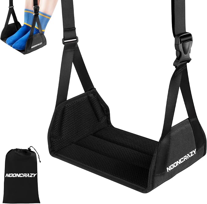 Airplane Foot Hammock, No Collapse Foot Rest by Unknown