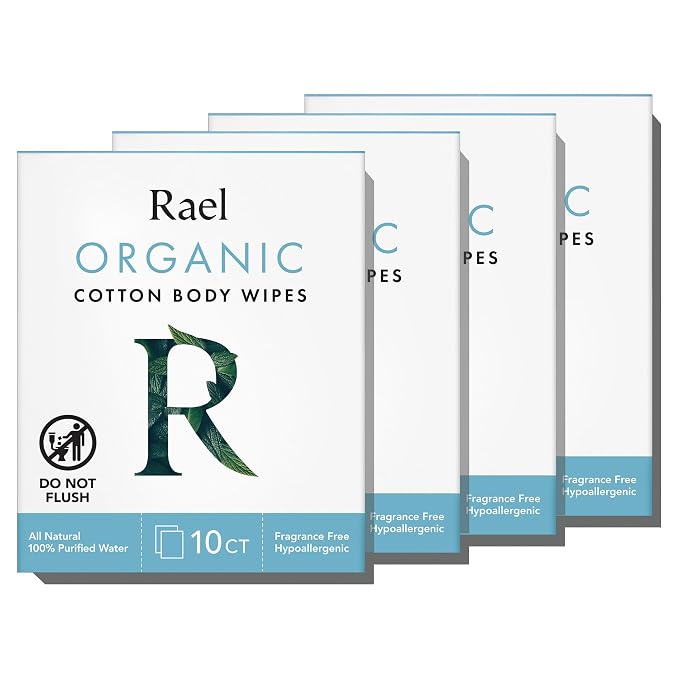 Rael Organic Cotton Wipes by Rael