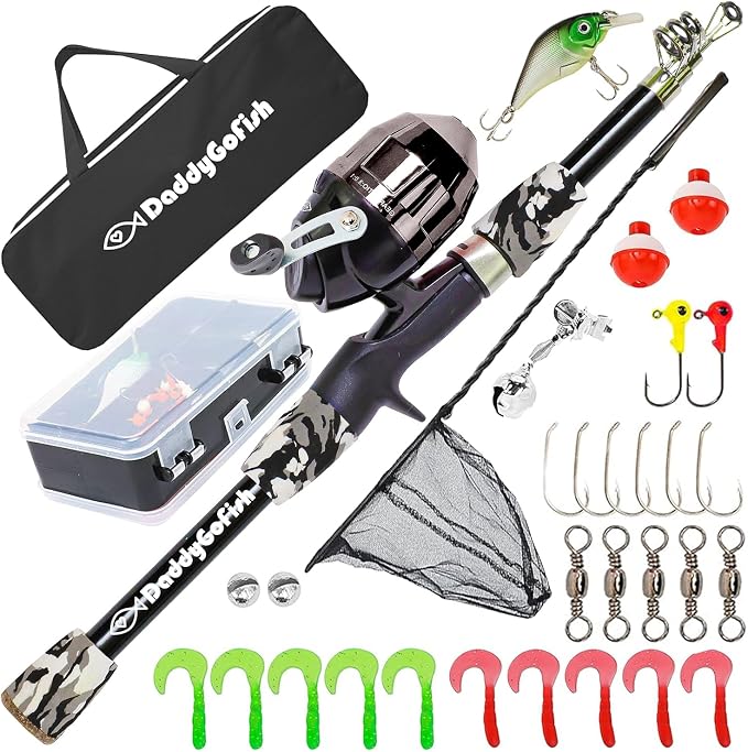 DaddyGoFish Kids Fishing Pole by DaddyGoFish
