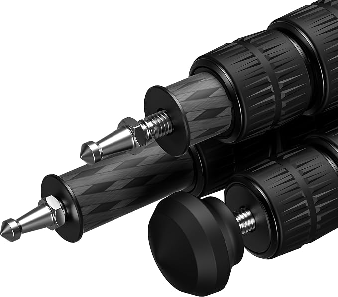 Leofoto LS-324CX+LH-40LR Travel Tripod, Ranger Series, Carbon Fiber, 4 Leg - Image 5