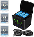 Battery Charger Kits for GoPro Hero 12 11 10 9 Black by FancyBuying