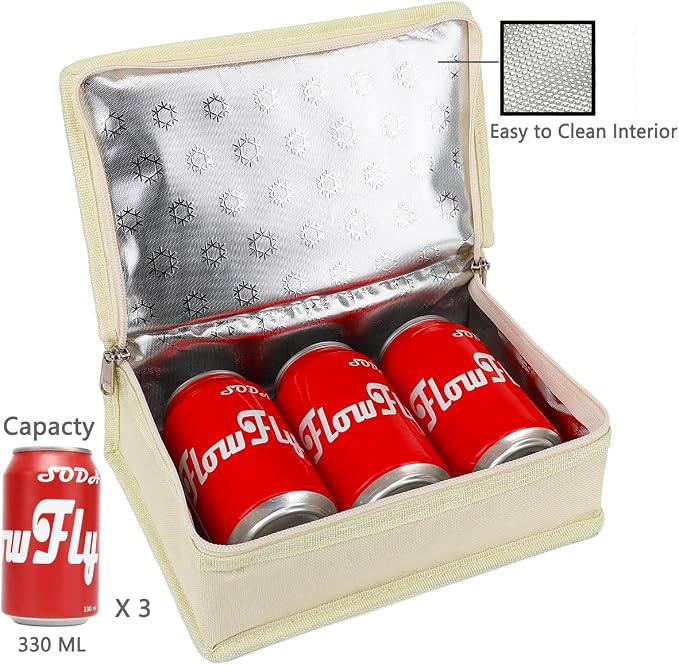 FlowFly Small Insulated Lunch box Portable Soft Bag Mini Cooler Thermal Meal - Image 5