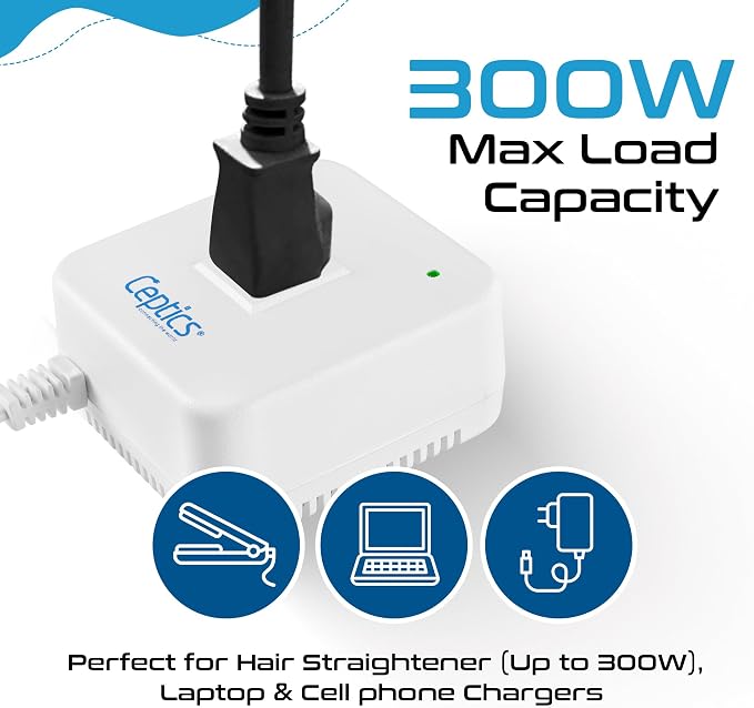 Ceptics 300 Watt Step Down Voltage Converter – Converts 220V/240V to 110V/120V - Image 3