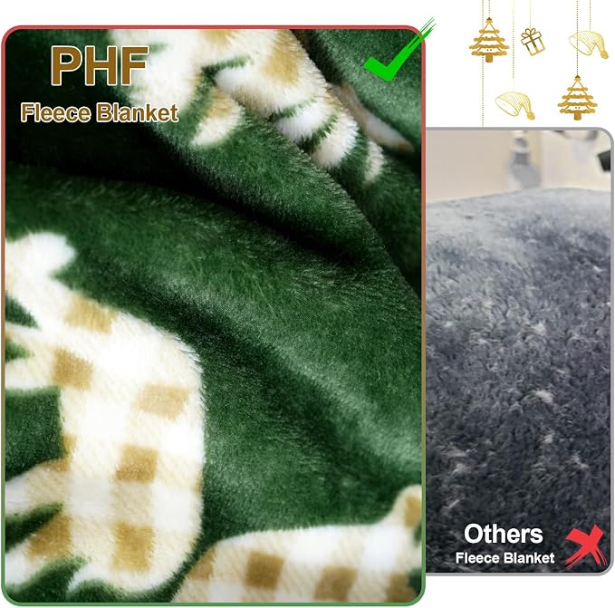 PHF Printed Fleece Blanket Twin Size, No Shed No Pilling Ultra Soft Plush Cozy - Image 4