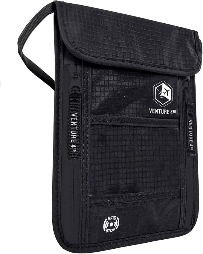 VENTURE 4TH Passport Holder Neck Wallet by VENTURE4TH