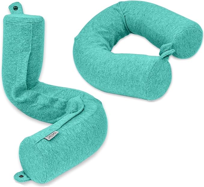Dot&Dot Green Twist Memory Foam Kids Travel Pillow by DotDot