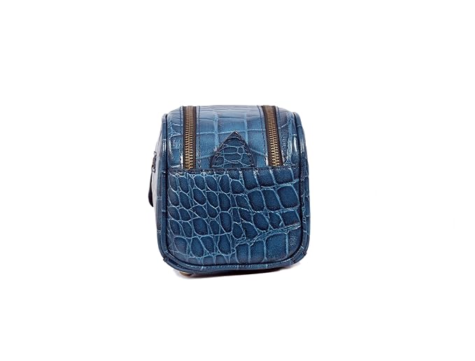 10" Premium Leather Toiletry Travel Pouch - Image 8
