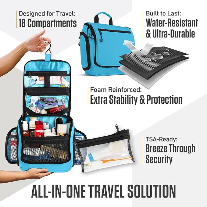 VENTURE 4TH Hanging Travel Toiletry Bag - Image 5