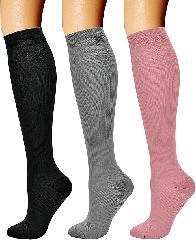 CHARMKING Compression Socks for Women & Men Circulation 15-20 mmHg is Best by CHARMKING