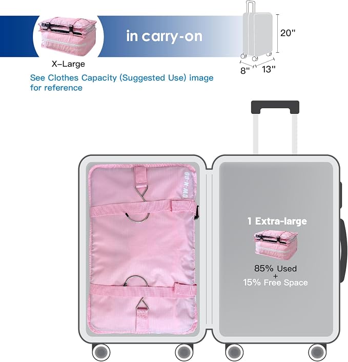 Grand Fusion Stow-N-Go Travel Luggage Organizer – Portable Hanging Travel - Image 3