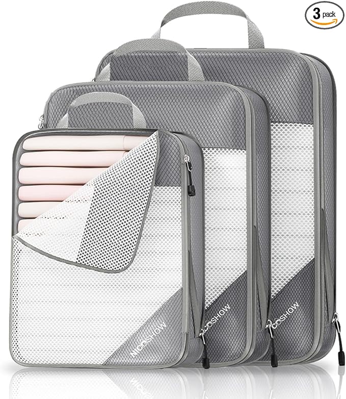 3 Set Compression Packing Cubes by NICOSHOW