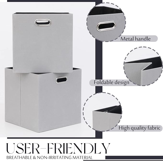 Cube Storage Bins 13×13 Polyester Foldable Box - Image 5