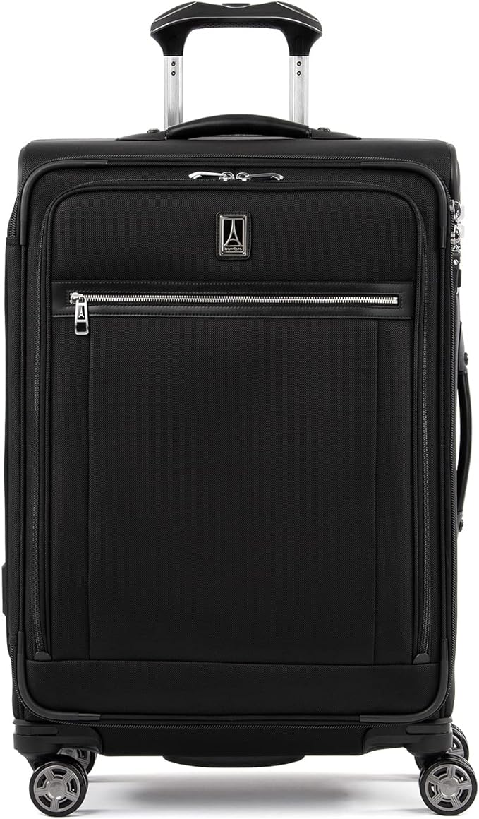 Travelpro Platinum Elite Softside Expandable Checked Luggage, 8 Wheel Spinner by Travelpro