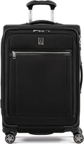 Travelpro Platinum Elite Softside Expandable Checked Luggage, 8 Wheel Spinner by Travelpro
