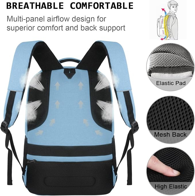 Laptop Backpack, Business Travel Anti Theft Slim Durable Laptops Backpack - Image 5