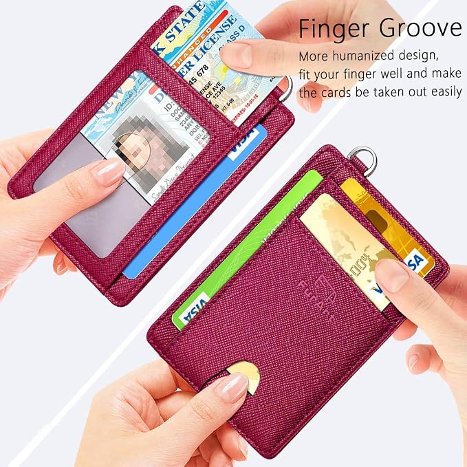 FurArt Slim Minimalist Wallet, Front Pocket Wallets, RFID Blocking, Credit Card - Image 3